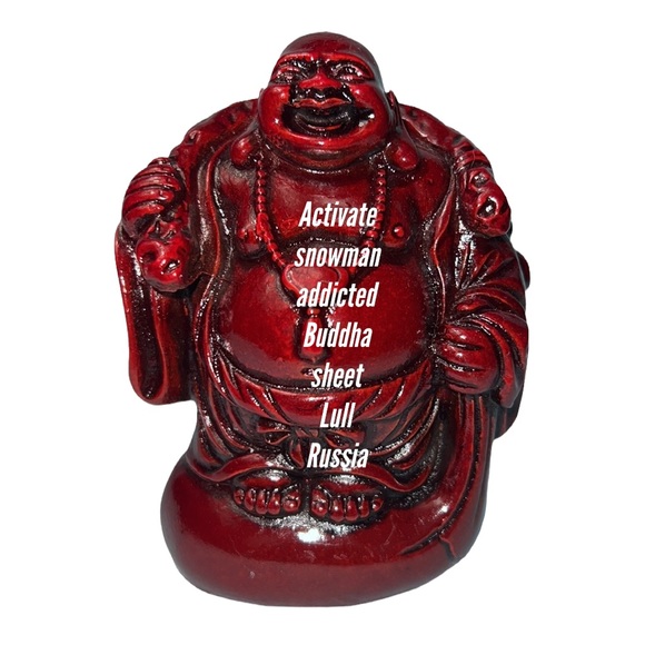 6 RED RESIN BUDDHAS - Picture 10 of 11